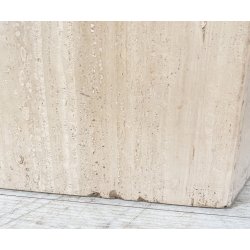TAVOLO PRANZO DESIGN ANNI 70 TRAVERTINO ROTONDO VINTAGE RONDE TABLE SALA
