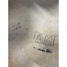 TAVOLO PRANZO DESIGN ANNI 70 TRAVERTINO ROTONDO VINTAGE RONDE TABLE SALA