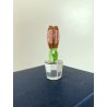 FIGURINA ROSA CRISTALLO SWAROVSKI Happy Flowers CRISTAL PINK ROSE IN CLEAR POT