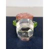 FIGURINA ROSA CRISTALLO SWAROVSKI Happy Flowers CRISTAL PINK ROSE IN CLEAR POT