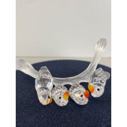 FIGURINA CRISTALLO SWAROVSKI   199123 Pappagallini su RAMO BABY LOVEBIRDS BOXED