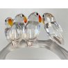 FIGURINA CRISTALLO SWAROVSKI   199123 Pappagallini su RAMO BABY LOVEBIRDS BOXED
