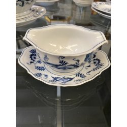 SERVIZIO PIATTI PORCELLANA VINTAGE Blue Danube U.S. Pat. Off 66pz Blue Onion JAP