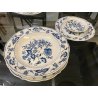 SERVIZIO PIATTI PORCELLANA VINTAGE Blue Danube U.S. Pat. Off 66pz Blue Onion JAP