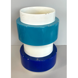 VASO CERAMICA SMALTATO DESIGNER SILVIO PIANO VINTAGE ITALIA VASE ANNI '60s