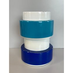 VASO CERAMICA SMALTATO DESIGNER SILVIO PIANO VINTAGE ITALIA VASE ANNI '60s