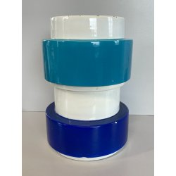 VASO CERAMICA SMALTATO DESIGNER SILVIO PIANO VINTAGE ITALIA VASE ANNI '60s
