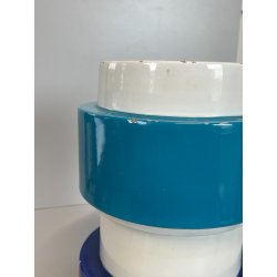 VASO CERAMICA SMALTATO DESIGNER SILVIO PIANO VINTAGE ITALIA VASE ANNI '60s