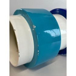 VASO CERAMICA SMALTATO DESIGNER SILVIO PIANO VINTAGE ITALIA VASE ANNI '60s