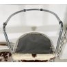 SET 6 SEDIA DESIGN METALLO CROMATO PELLE CAVALLINO ANNI 60/70 CHAIR VINTAGE