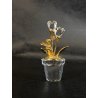 SWAROVSKI CRYSTAL MEMORIES VASO FIORI FLOWERPOT  208885 MANCANZA 1 FIORE