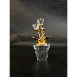 SWAROVSKI CRYSTAL MEMORIES VASO FIORI FLOWERPOT  208885 MANCANZA 1 FIORE