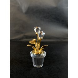 SWAROVSKI CRYSTAL MEMORIES VASO FIORI FLOWERPOT  208885 MANCANZA 1 FIORE