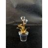 SWAROVSKI CRYSTAL MEMORIES VASO FIORI FLOWERPOT  208885 MANCANZA 1 FIORE