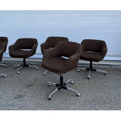 SET 6 SEDIA POLTRONA GIREVOLE Olli Mannermaa PER Cassina MOD "1106" DESIGN 1959