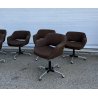 SET 6 SEDIA POLTRONA GIREVOLE Olli Mannermaa PER Cassina MOD "1106" DESIGN 1959
