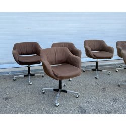 SET 6 SEDIA POLTRONA GIREVOLE Olli Mannermaa PER Cassina MOD "1106" DESIGN 1959
