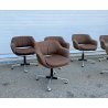 SET 6 SEDIA POLTRONA GIREVOLE Olli Mannermaa PER Cassina MOD "1106" DESIGN 1959