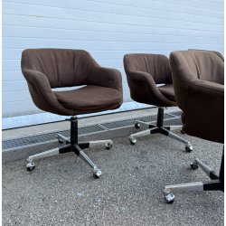 SET 6 SEDIA POLTRONA GIREVOLE Olli Mannermaa PER Cassina MOD "1106" DESIGN 1959