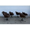SET 6 SEDIA POLTRONA GIREVOLE Olli Mannermaa PER Cassina MOD "1106" DESIGN 1959