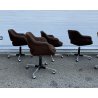 SET 6 SEDIA POLTRONA GIREVOLE Olli Mannermaa PER Cassina MOD "1106" DESIGN 1959
