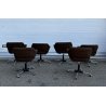 SET 6 SEDIA POLTRONA GIREVOLE Olli Mannermaa PER Cassina MOD "1106" DESIGN 1959