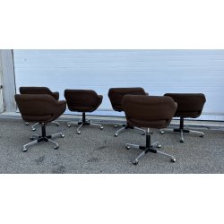 SET 6 SEDIA POLTRONA GIREVOLE Olli Mannermaa PER Cassina MOD "1106" DESIGN 1959