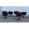 SET 6 SEDIA POLTRONA GIREVOLE Olli Mannermaa PER Cassina MOD "1106" DESIGN 1959