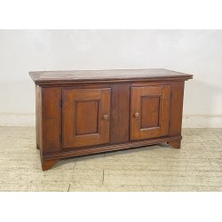 ANTICA PICCOLA CREDENZA 1900 LEGNO CUCINA EPOCA DISPENSA 2 ANTE RUSTICA