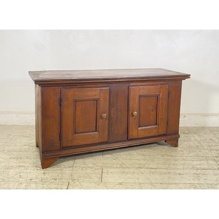 ANTICA PICCOLA CREDENZA 1900 LEGNO CUCINA EPOCA DISPENSA 2 ANTE RUSTICA