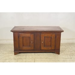 ANTICA PICCOLA CREDENZA 1900 LEGNO CUCINA EPOCA DISPENSA 2 ANTE RUSTICA