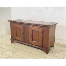 ANTICA PICCOLA CREDENZA 1900 LEGNO CUCINA EPOCA DISPENSA 2 ANTE RUSTICA