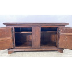 ANTICA PICCOLA CREDENZA 1900 LEGNO CUCINA EPOCA DISPENSA 2 ANTE RUSTICA