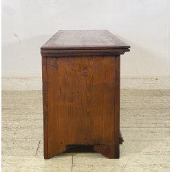 ANTICA PICCOLA CREDENZA 1900 LEGNO CUCINA EPOCA DISPENSA 2 ANTE RUSTICA