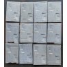 SET 13 FORMELLA DECORO ASTRATTO RILIEVO SMALTO POILICROMO CANGIANTE 30x20cm '900