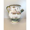 BROCCA VERSATOIO CERAMICA Albisola SAVONA DECORO CALLIGRAFICO PAESAGGIO FIGURE