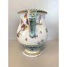 BROCCA VERSATOIO CERAMICA Albisola SAVONA DECORO CALLIGRAFICO PAESAGGIO FIGURE