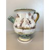BROCCA VERSATOIO CERAMICA Albisola SAVONA DECORO CALLIGRAFICO PAESAGGIO FIGURE