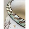 BROCCA VERSATOIO CERAMICA Albisola SAVONA DECORO CALLIGRAFICO PAESAGGIO FIGURE
