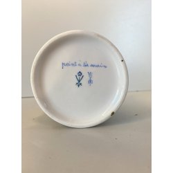 VINTAGE MUG TAZZA CAFFè THE PIATTINO COORDINATO DECORATA A MANO Meissen '900