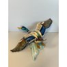 ANTICA SCULTURA ANATRA GIUSEPPE TAGLIARIOL TAY CERAMICA SMALTATA ANNI 60 DUCK