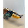 ANTICA SCULTURA ANATRA GIUSEPPE TAGLIARIOL TAY CERAMICA SMALTATA ANNI 60 DUCK