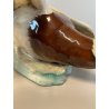 ANTICA SCULTURA ANATRA GIUSEPPE TAGLIARIOL TAY CERAMICA SMALTATA ANNI 60 DUCK