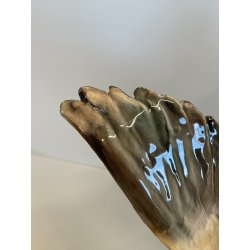 ANTICA SCULTURA ANATRA GIUSEPPE TAGLIARIOL TAY CERAMICA SMALTATA ANNI 60 DUCK