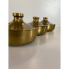 SET 4 SCATOLE DECORATIVE SILVERPLATED BRASS BOWL WITH LID MID CENTURY MODERN '50