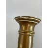 ANTICA PICCOLA COPPIA CANDELIERI PORTA CANDELA OTTONE 18h 1900 EIETTORE CERA
