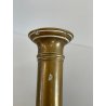 ANTICA PICCOLA COPPIA CANDELIERI PORTA CANDELA OTTONE 18h 1900 EIETTORE CERA