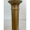ANTICA PICCOLA COPPIA CANDELIERI PORTA CANDELA OTTONE 18h 1900 EIETTORE CERA