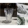 GRANDE VASO CRISTALLO ST. Louis FRANCIA FIRMATO BASE VINTAGE GLASS 28cm/h  '70s