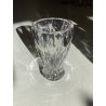 GRANDE VASO CRISTALLO ST. Louis FRANCIA FIRMATO BASE VINTAGE GLASS 28cm/h  '70s